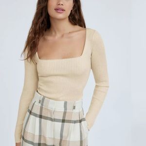 Aritzia leighton sweater BLACK